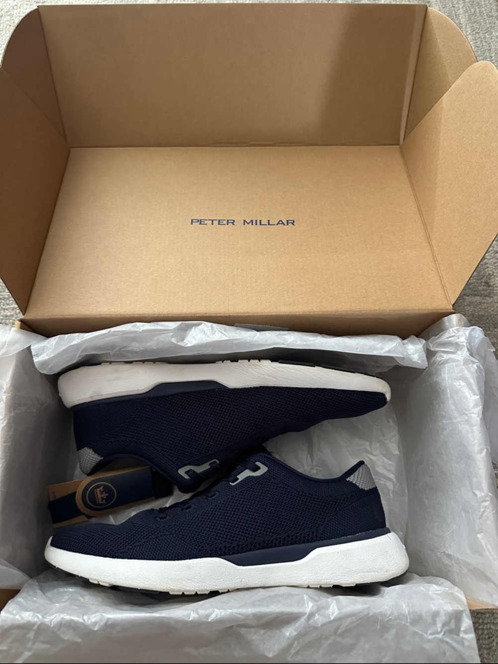 Peter Millar Navy Glide V3 Sneakers | Men’s 10